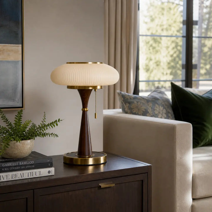 Vesper Fluted Glass Table Lamp 14