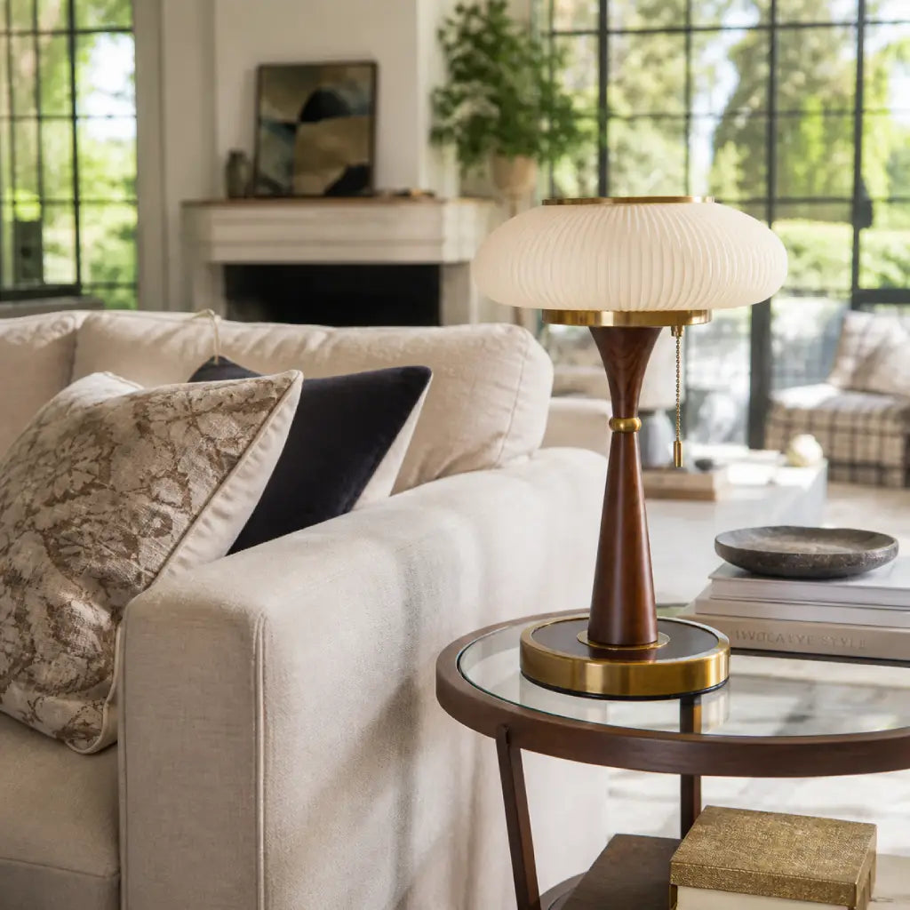 Vesper Fluted Glass Table Lamp 15