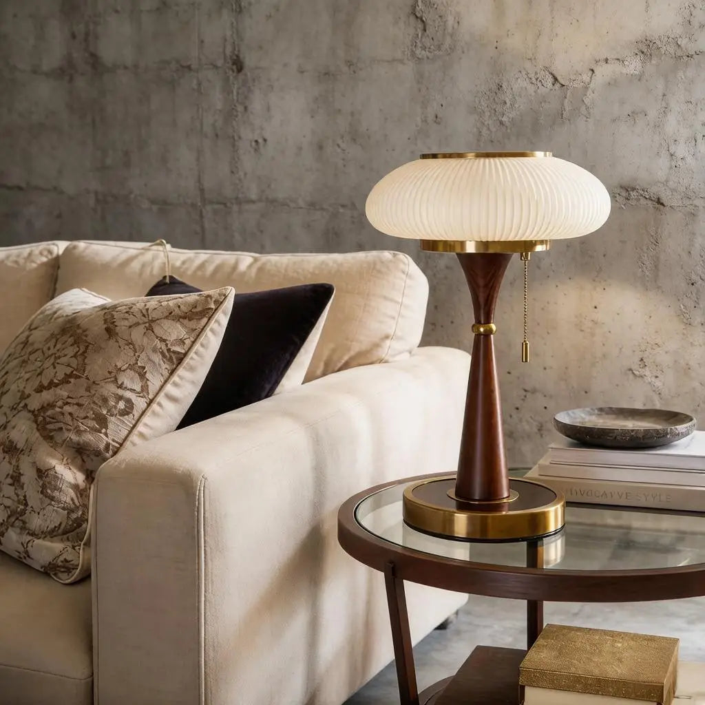 Vesper Fluted Glass Table Lamp 4