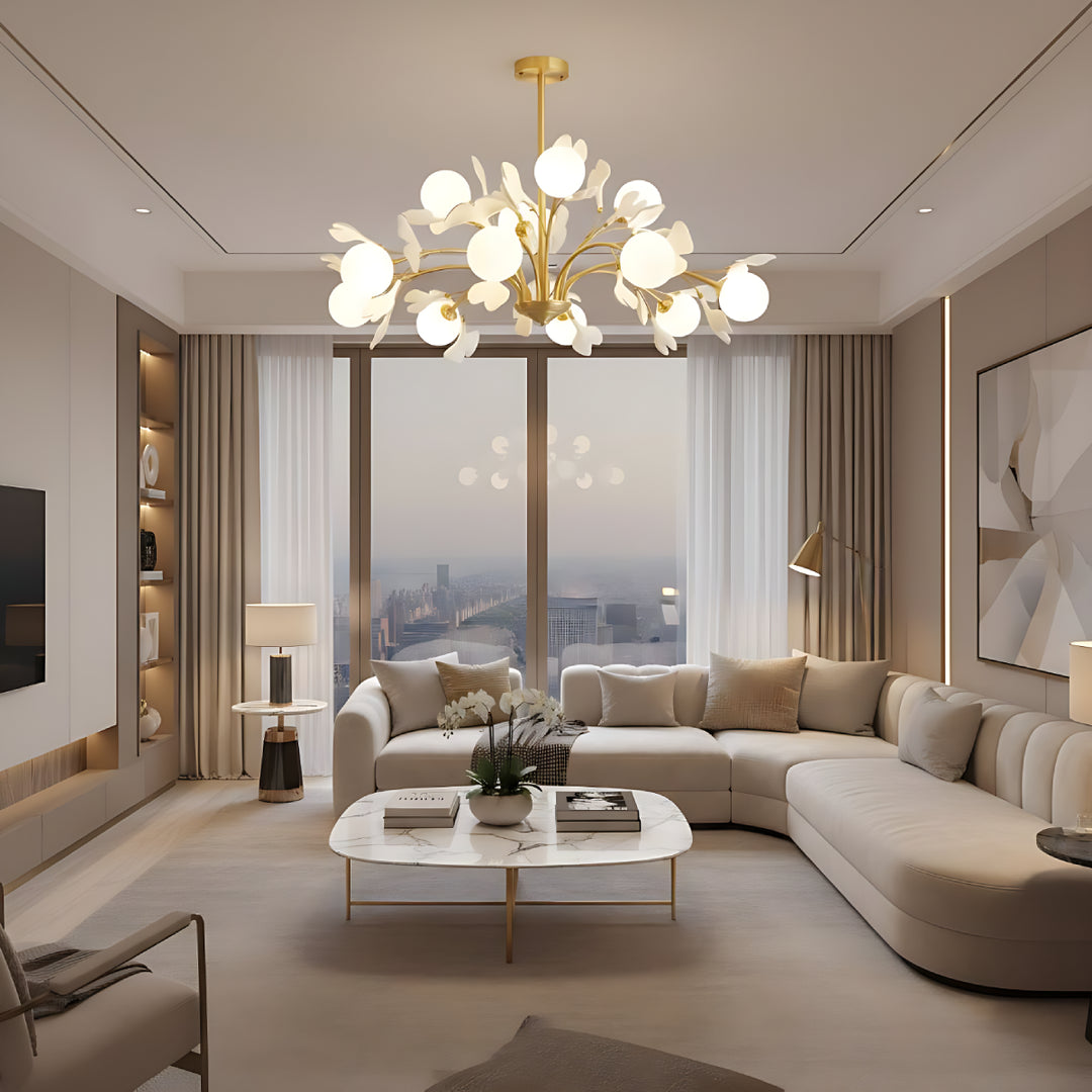 Vetra Ginkgo Chandelier 9