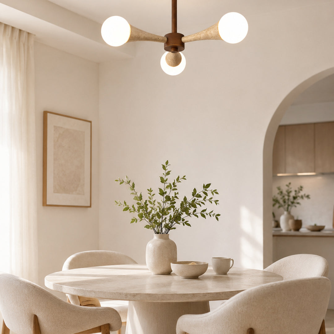 Veylan Wood Globe Chandelier 1
