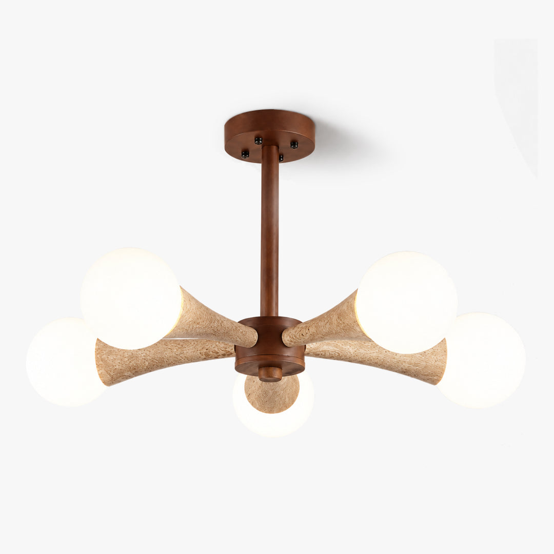Veylan Wood Globe Chandelier 10