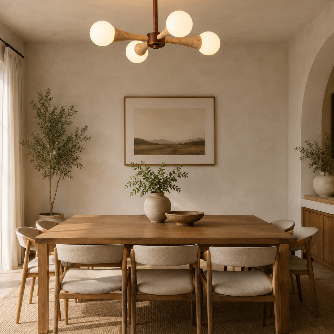 Veylan Wood Globe Chandelier 12