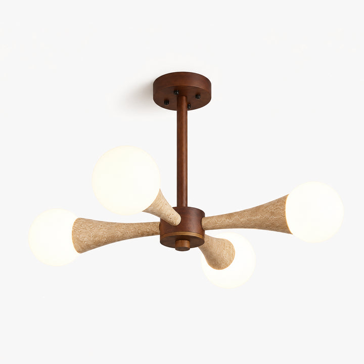 Veylan Wood Globe Chandelier 7