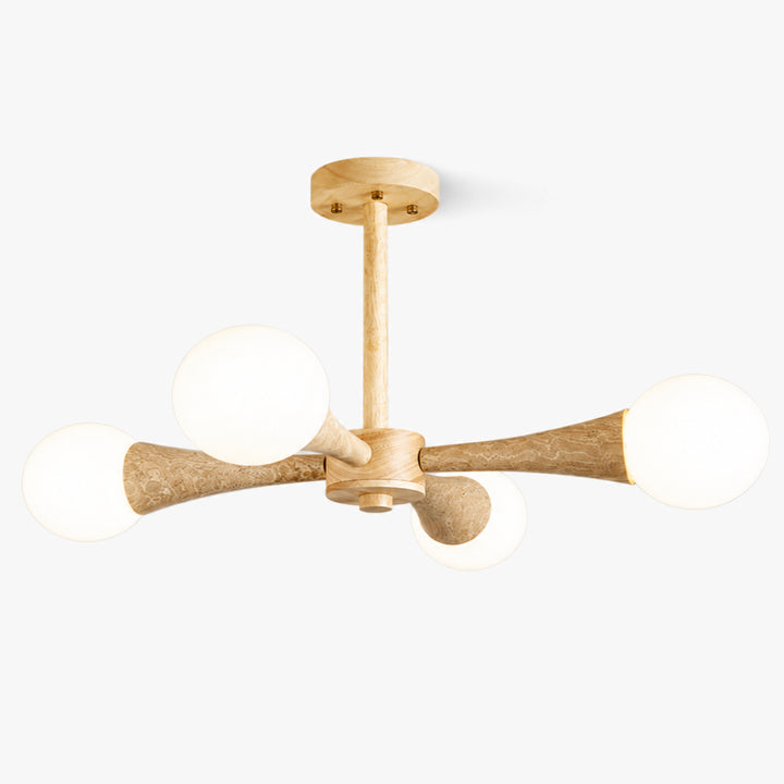 Veylan Wood Globe Chandelier 8
