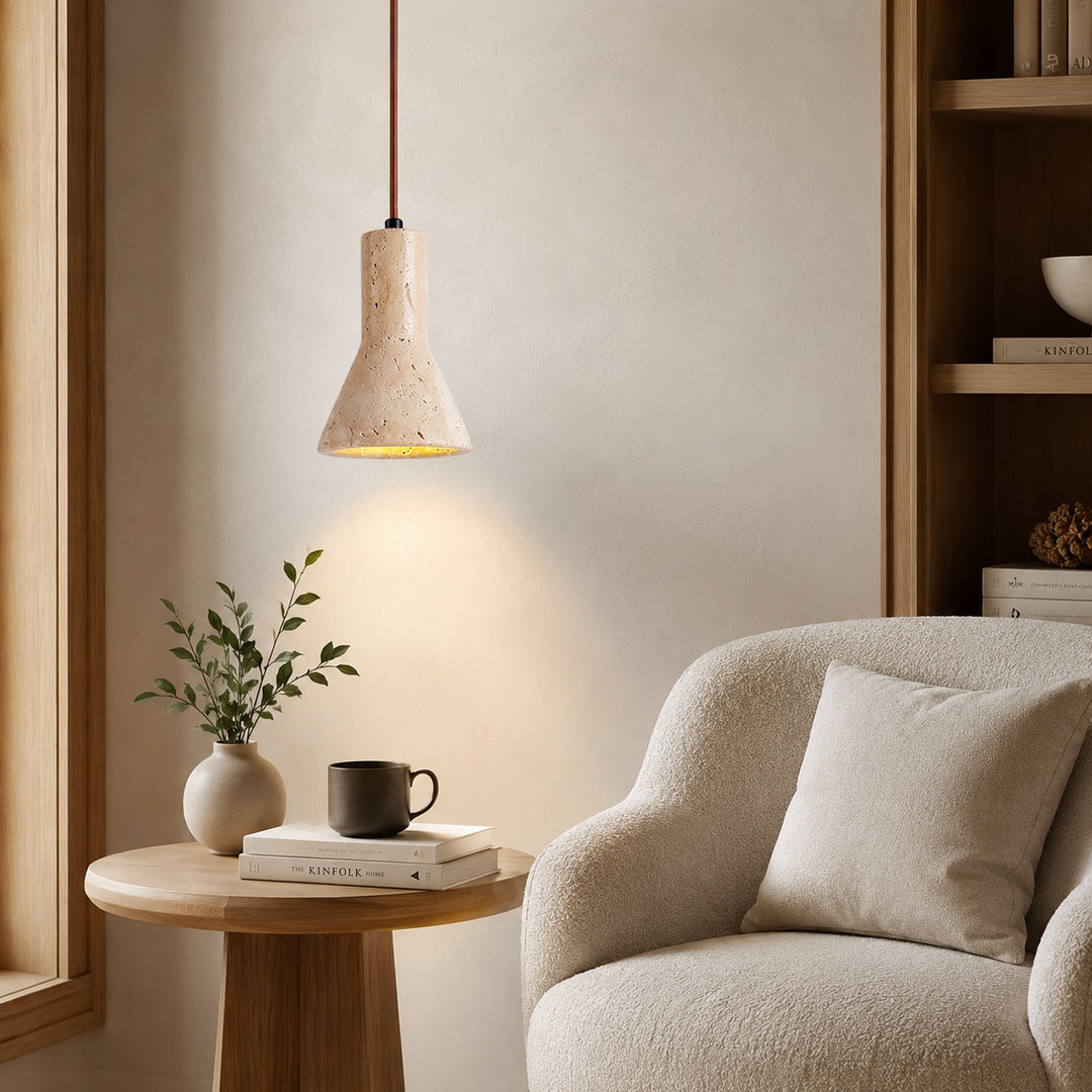 Veyra Travertine Pendant Light 1