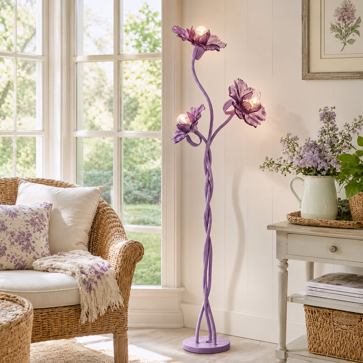 Virelia Crabapple Blossom Floor Lamp 1