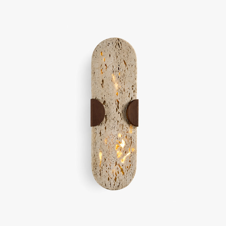 Virelt Oval Travertine Wall Lamp 7