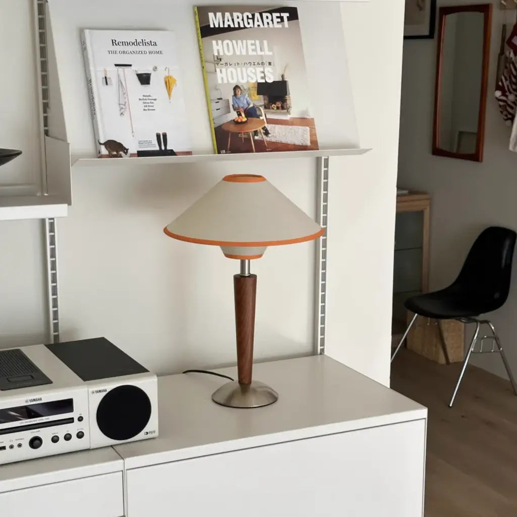 Vora Walnut Tapered Table Lamp 12