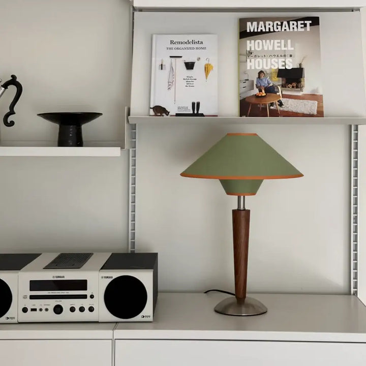 Vora Walnut Tapered Table Lamp 14