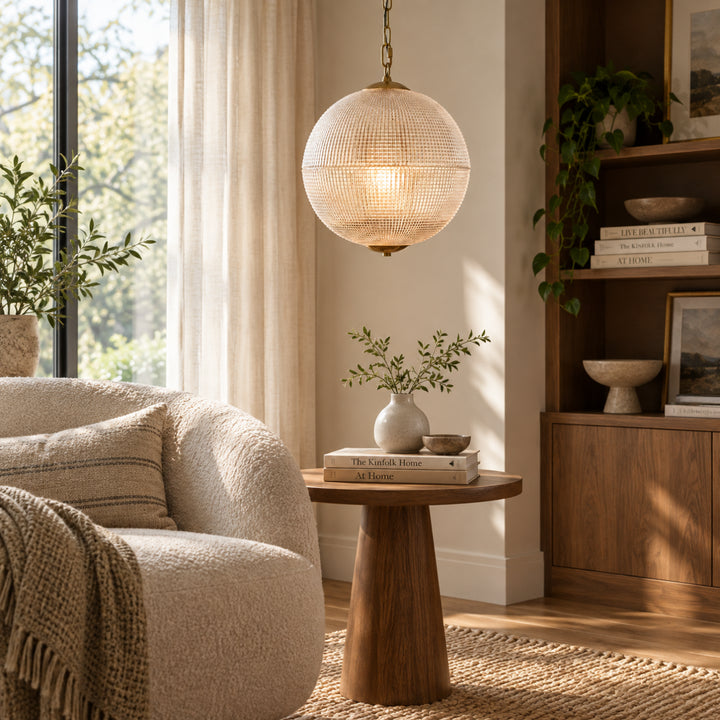 Vorellan Glass Globe Pendant Light 3