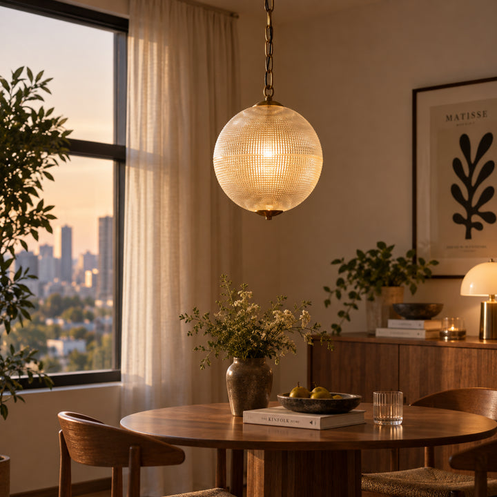 Vorellan Glass Globe Pendant Light 7
