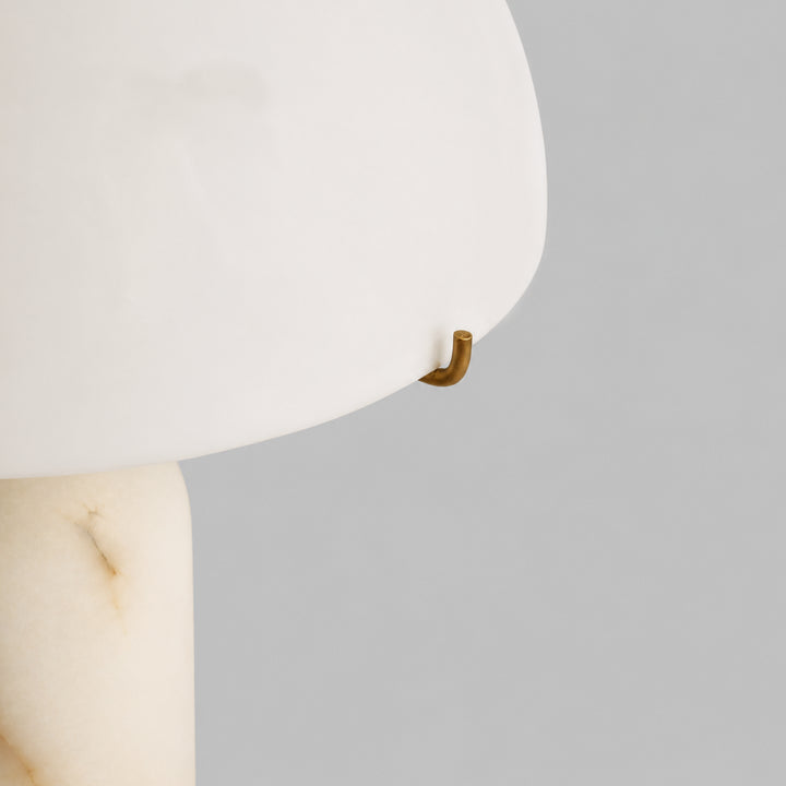 Vorelle Alabaster Mushroom Table Lamp 7