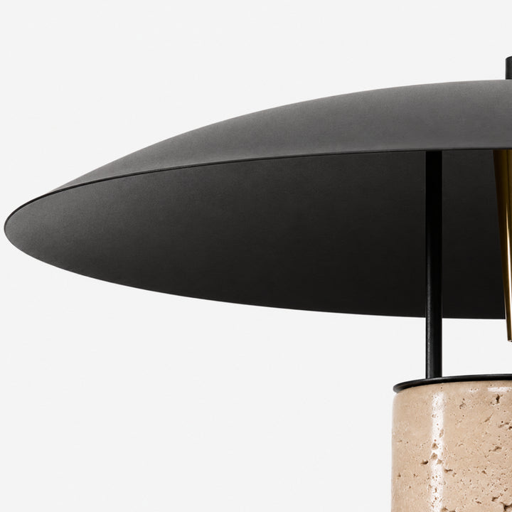 Vorllin Travertine Mushroom Table Lamp 1