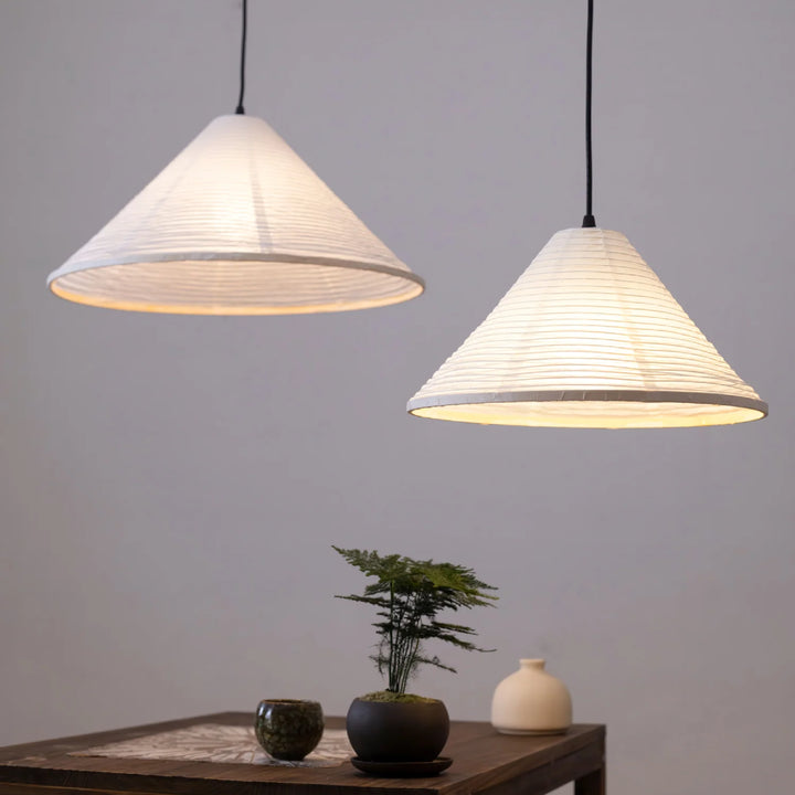 Washi Paper Pyramid Pendant Lamp 11