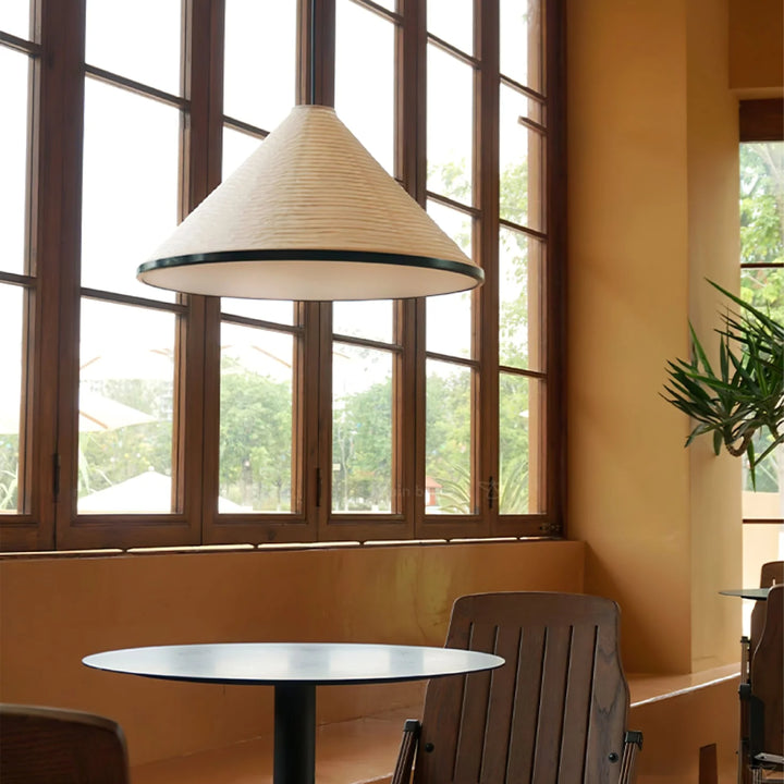 Washi Paper Pyramid Pendant Lamp 12