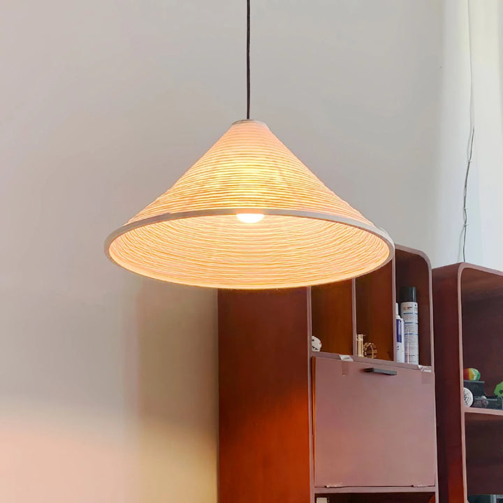 Washi Paper Pyramid Pendant Lamp 6
