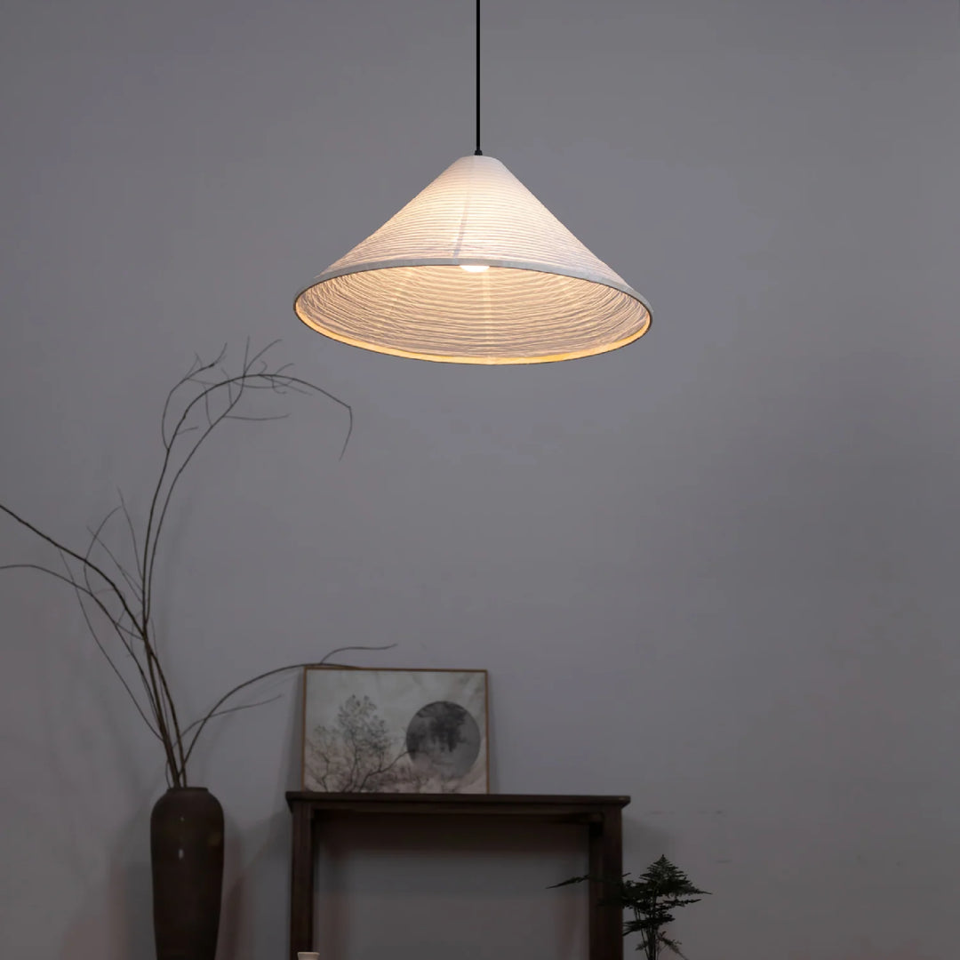 Washi Paper Pyramid Pendant Lamp 7