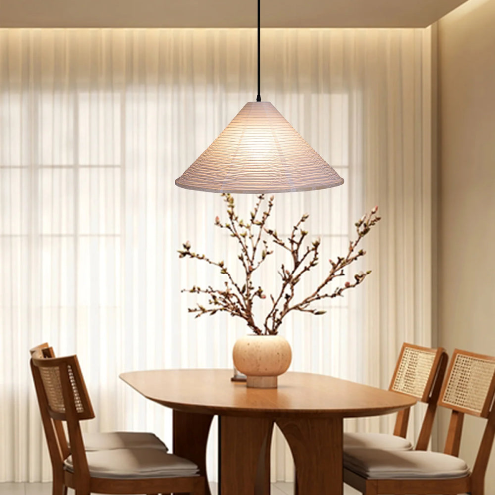Washi Paper Pyramid Pendant Lamp 8