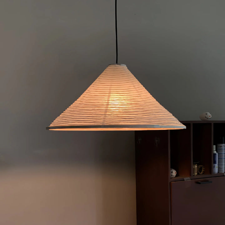 Washi Paper Pyramid Pendant Lamp 9