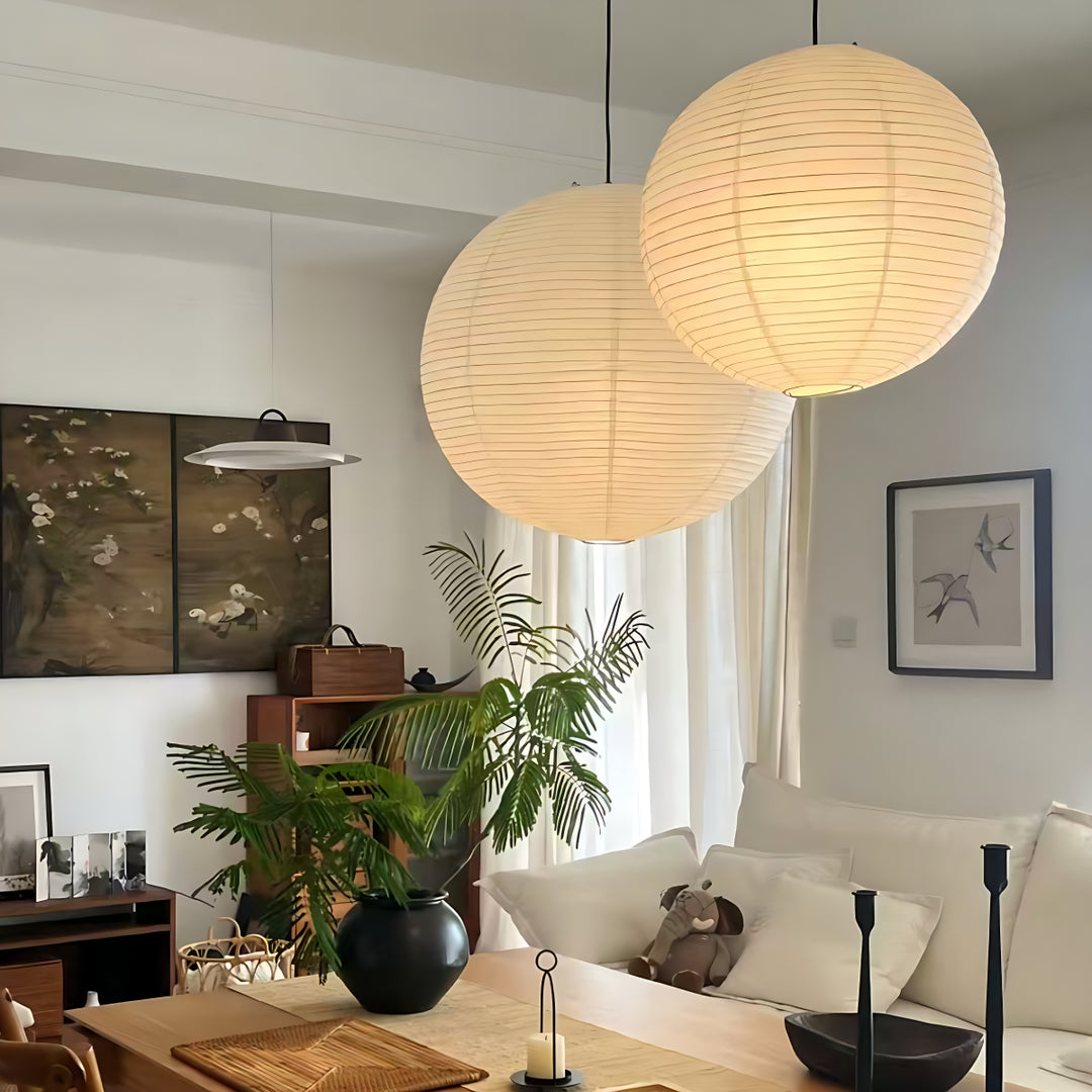 Washi Paper Round Series Pendant Lamp 10