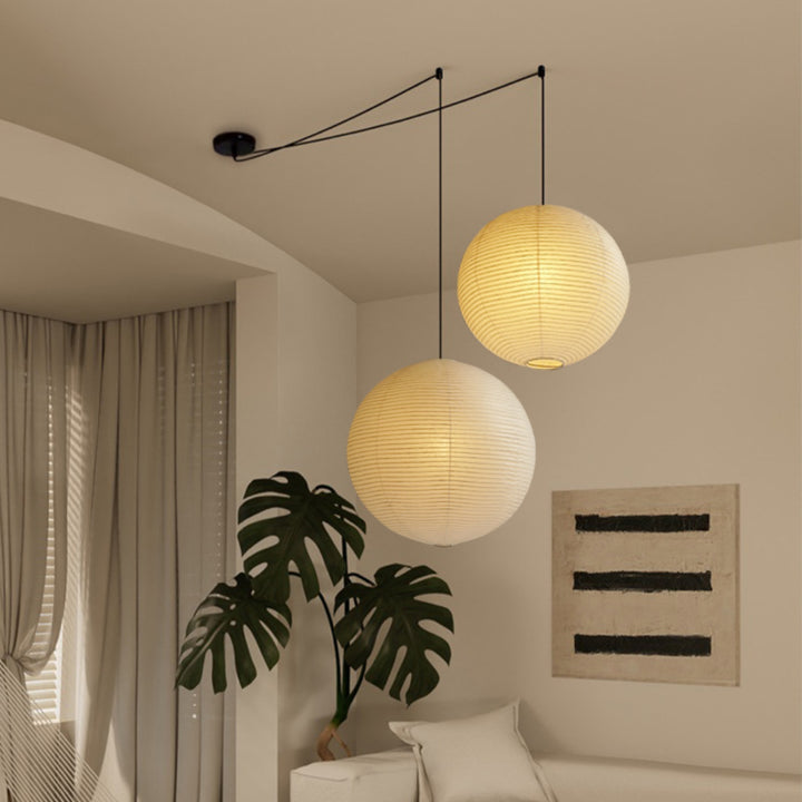 Washi Paper Round Series Pendant Lamp 5