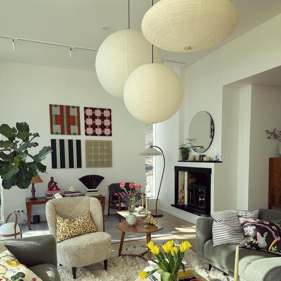 Washi Paper Round Series Pendant Lamp 6