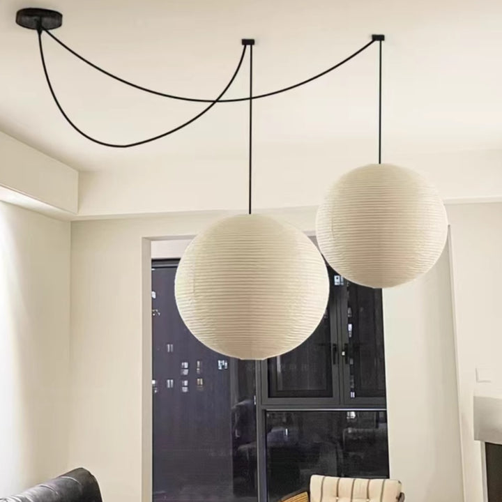 Washi Paper Round Series Pendant Lamp 7