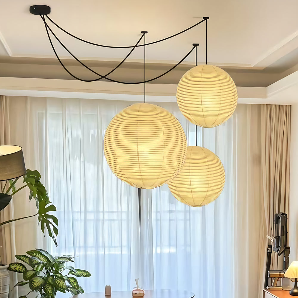 Washi Paper Round Series Pendant Lamp 8
