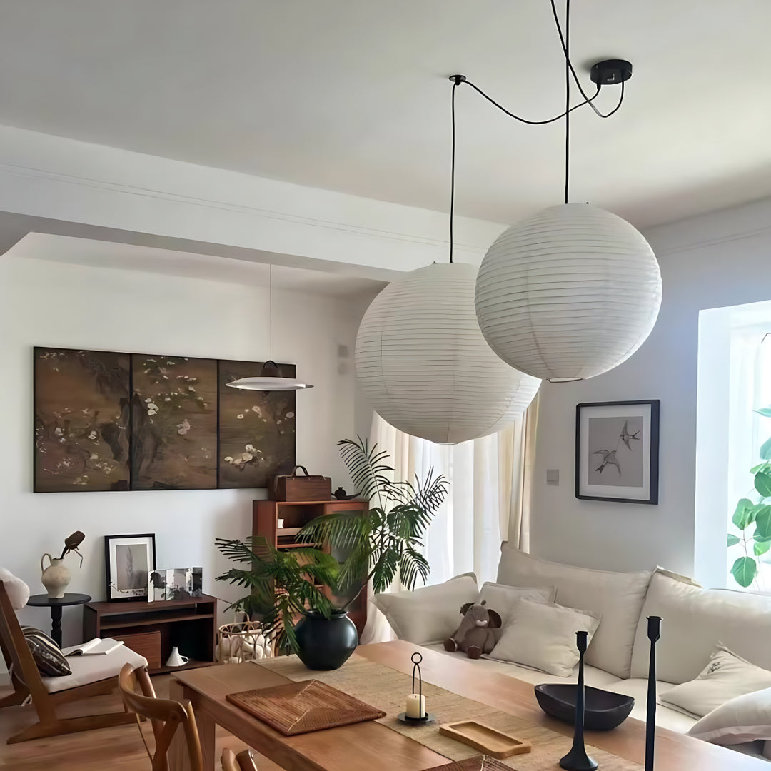 Washi Paper Round Series Pendant Lamp 9