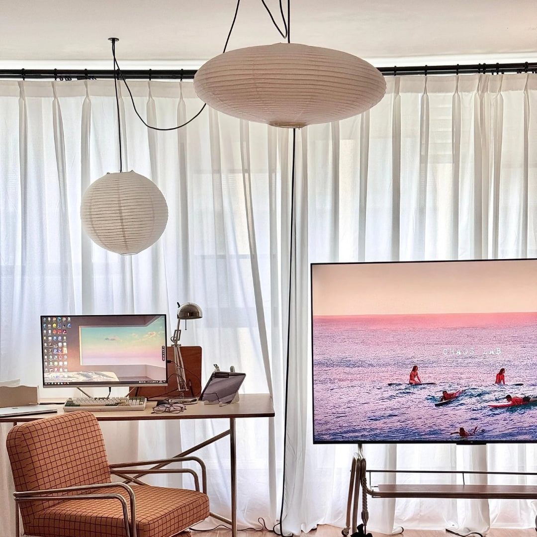 Washi Paper Whimsy Pendant Lamp 2