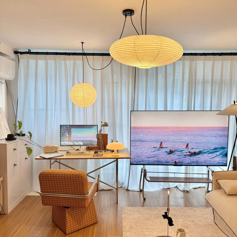 Washi Paper Whimsy Pendant Lamp 3