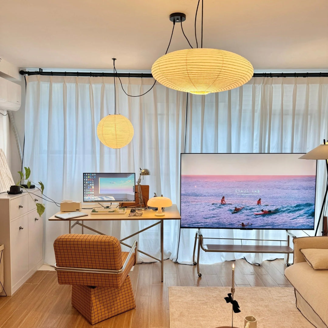 Washi Paper Whimsy Pendant Lamp 3