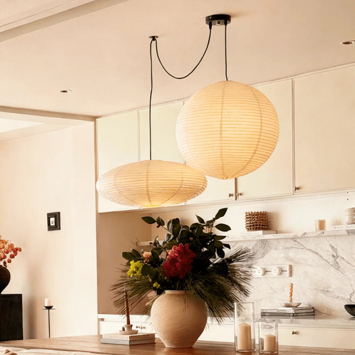 Washi Paper Whimsy Pendant Lamp 4