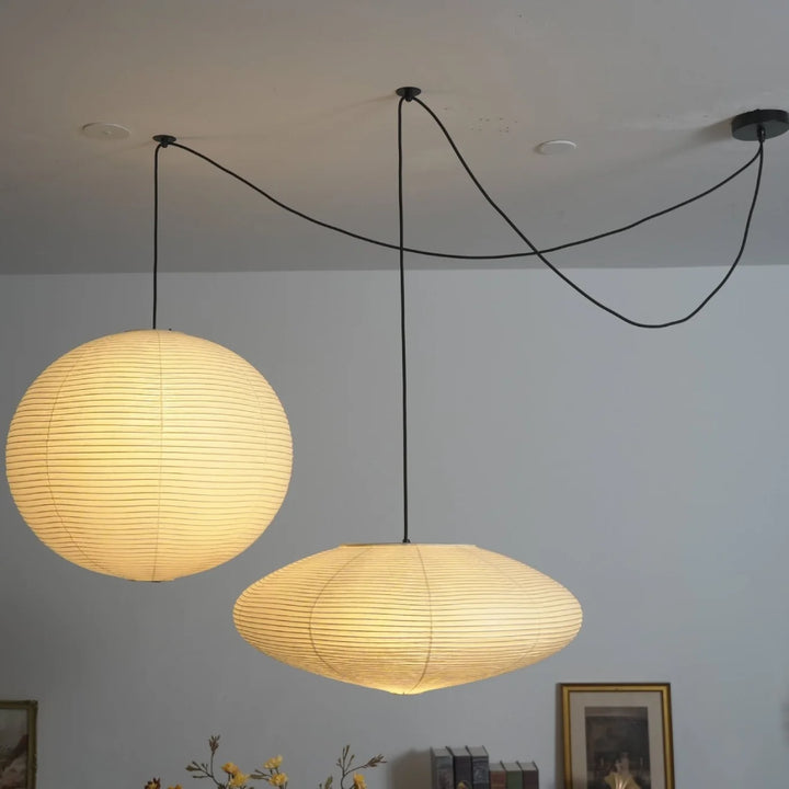 Washi Paper Whimsy Pendant Lamp 9