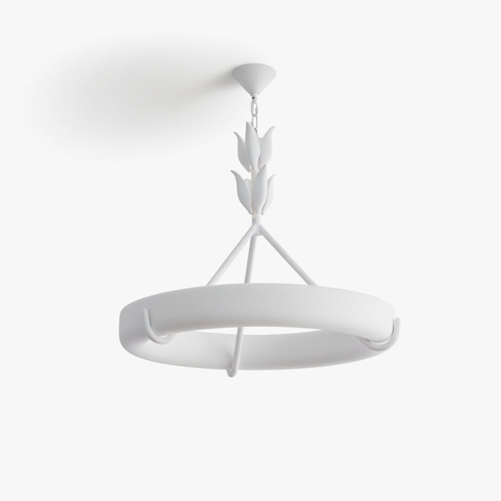 Wheel Plaster Chandelier