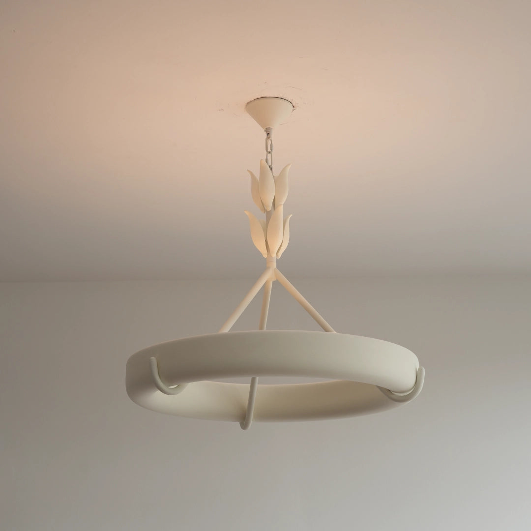 Wheel Plaster Chandelier