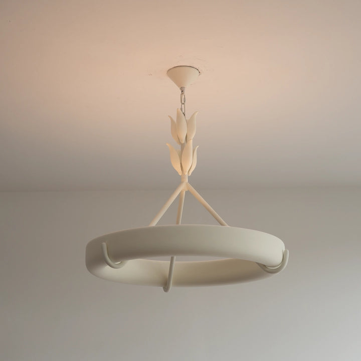 Wheel Plaster Chandelier