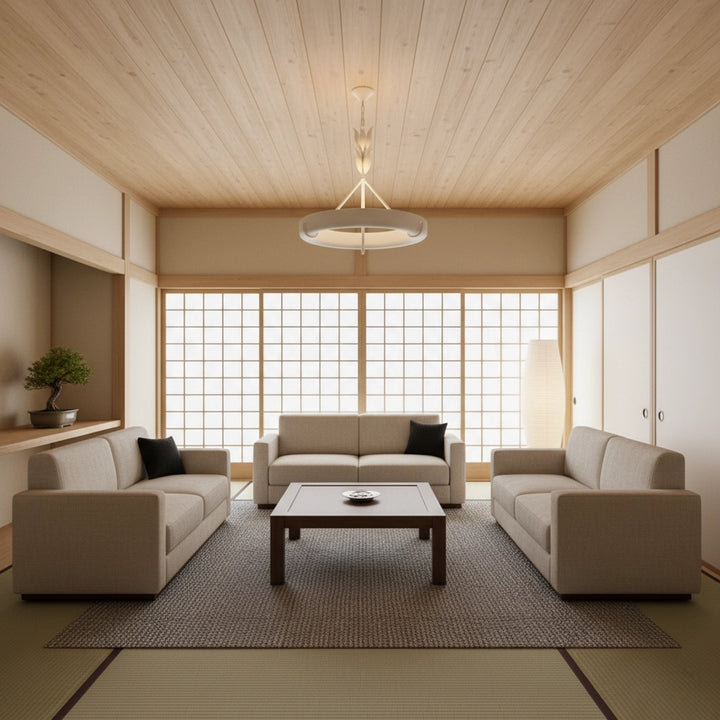 Wheel Plaster Chandelier