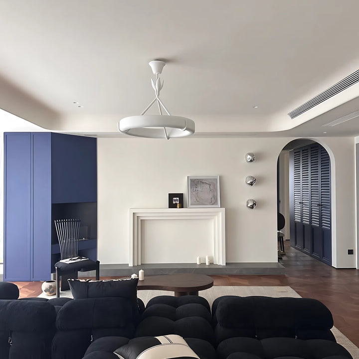 Wheel Plaster Chandelier