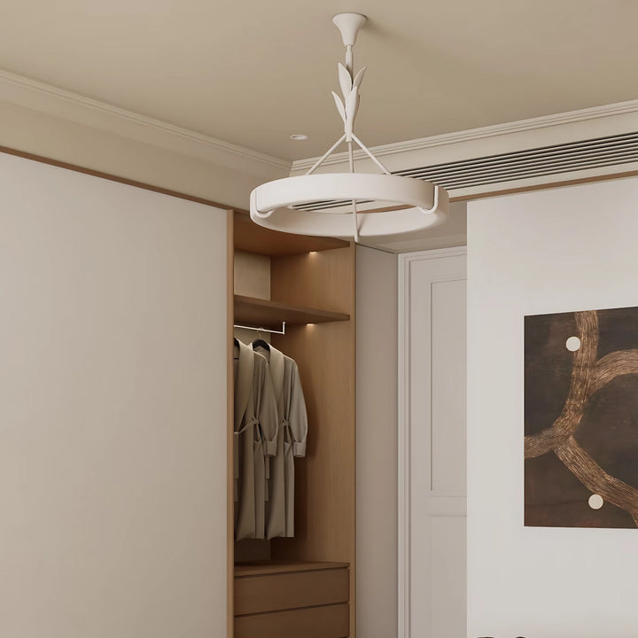 Wheel Plaster Chandelier