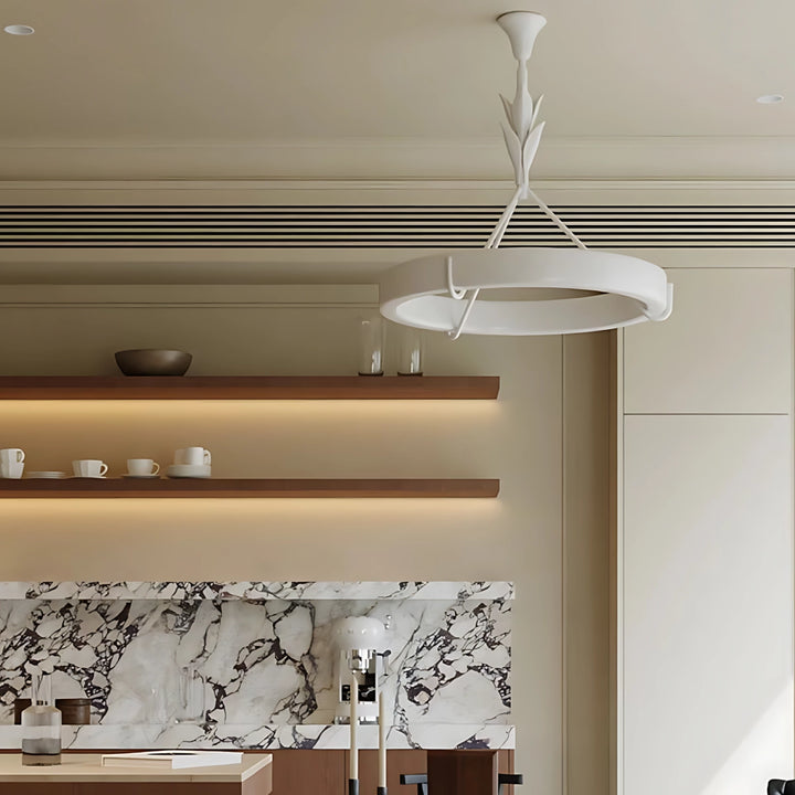 Wheel Plaster Chandelier