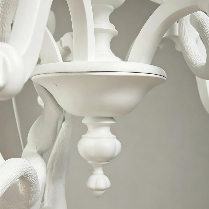 Whimsical Monkey Sculpture Chandelier 7