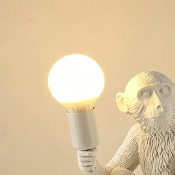 Whimsical Monkey Sculpture Table Lamp 13