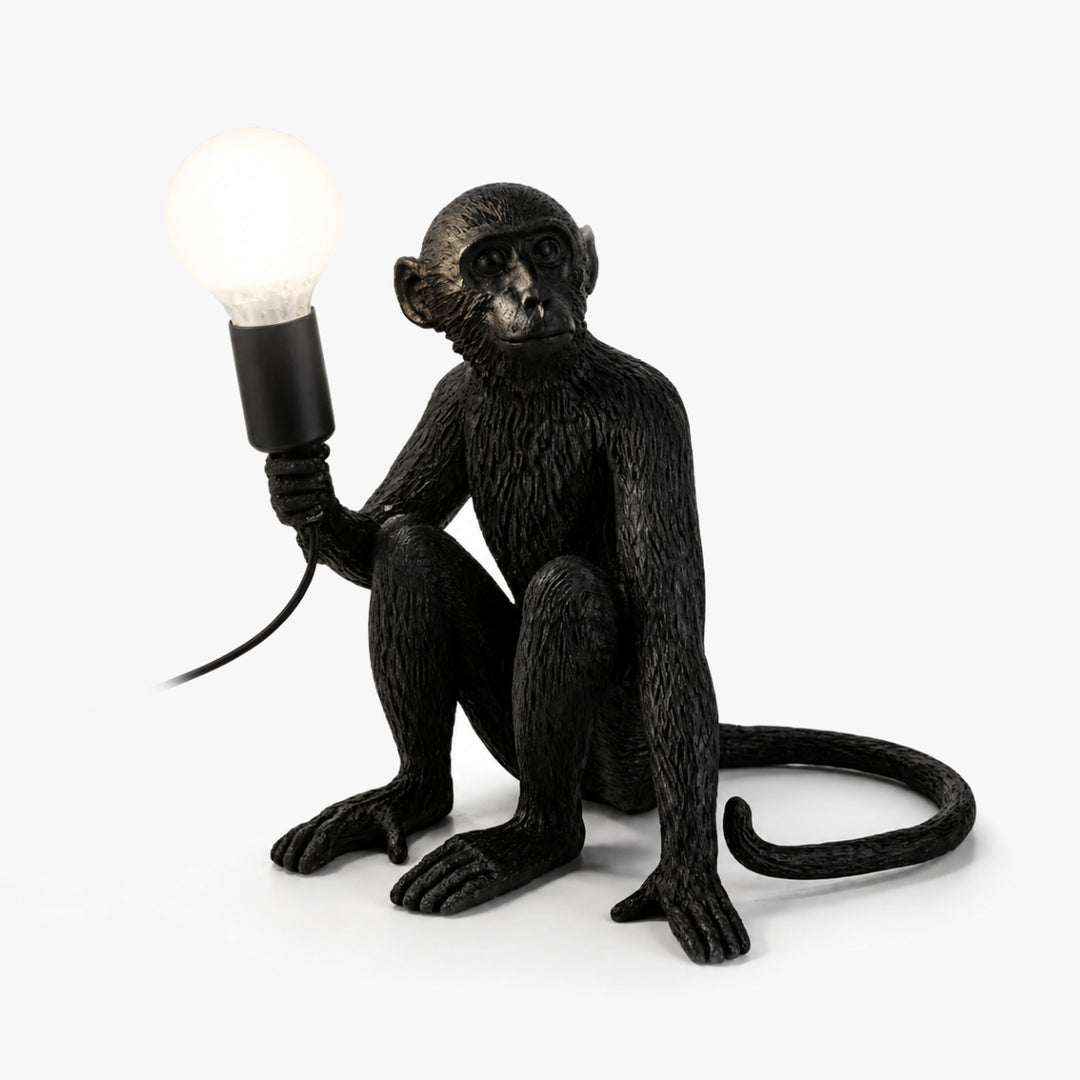Whimsical Monkey Sculpture Table Lamp 3