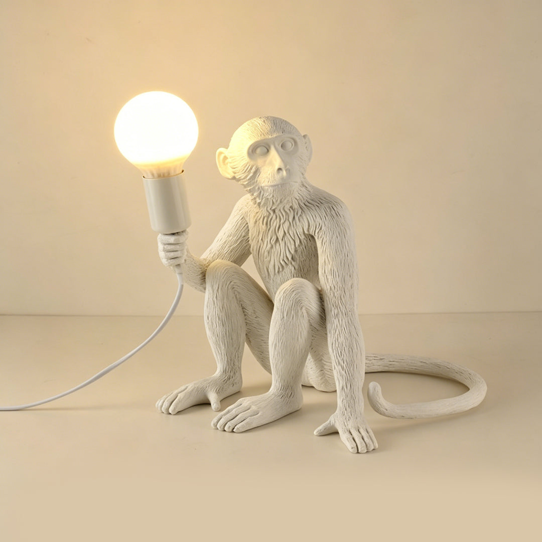 Whimsical Monkey Sculpture Table Lamp 4