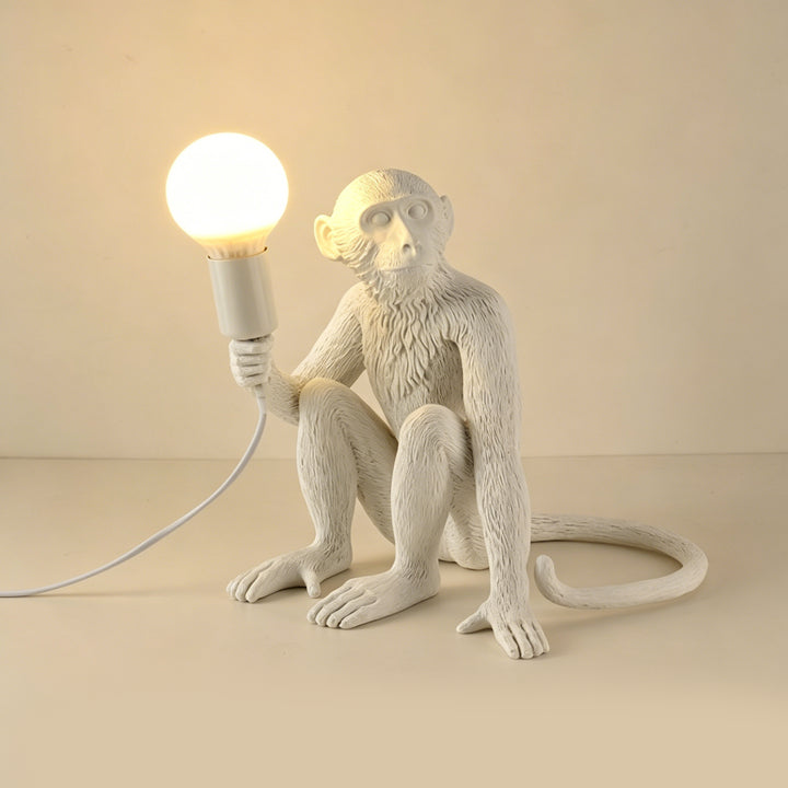 Whimsical Monkey Sculpture Table Lamp 4