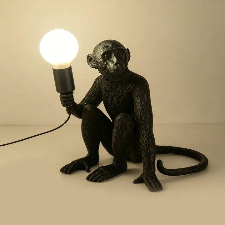 Whimsical Monkey Sculpture Table Lamp 5