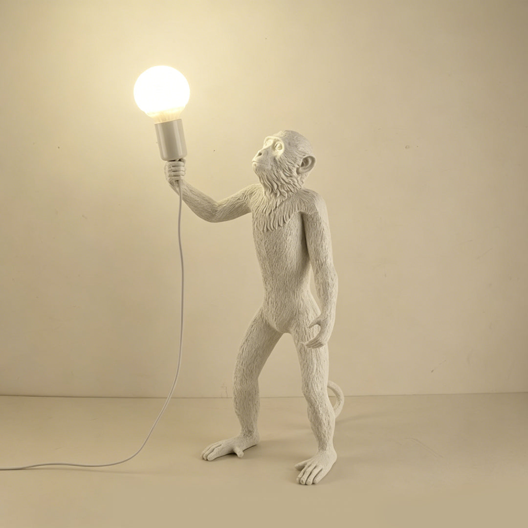 Whimsical Monkey Sculpture Table Lamp 7