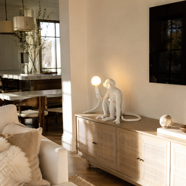 Whimsical Monkey Sculpture Table Lamp 9